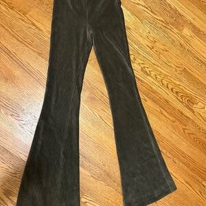 Aerie green velvet Pants